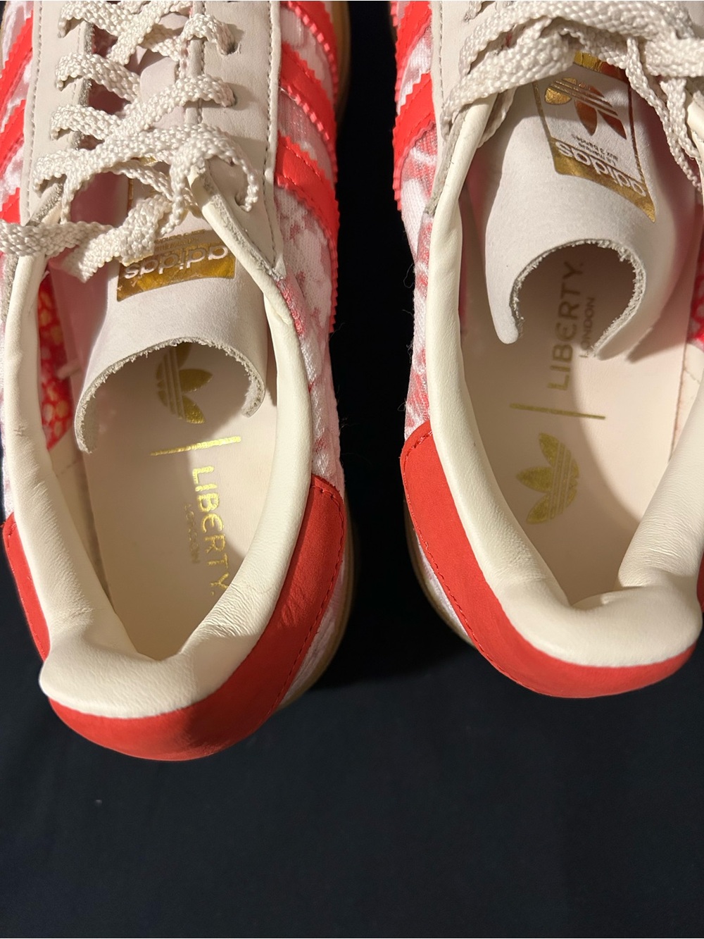 Adidas Gazelle Liberty London Better Scarlet Gum Shoes - Picture 7 of 10